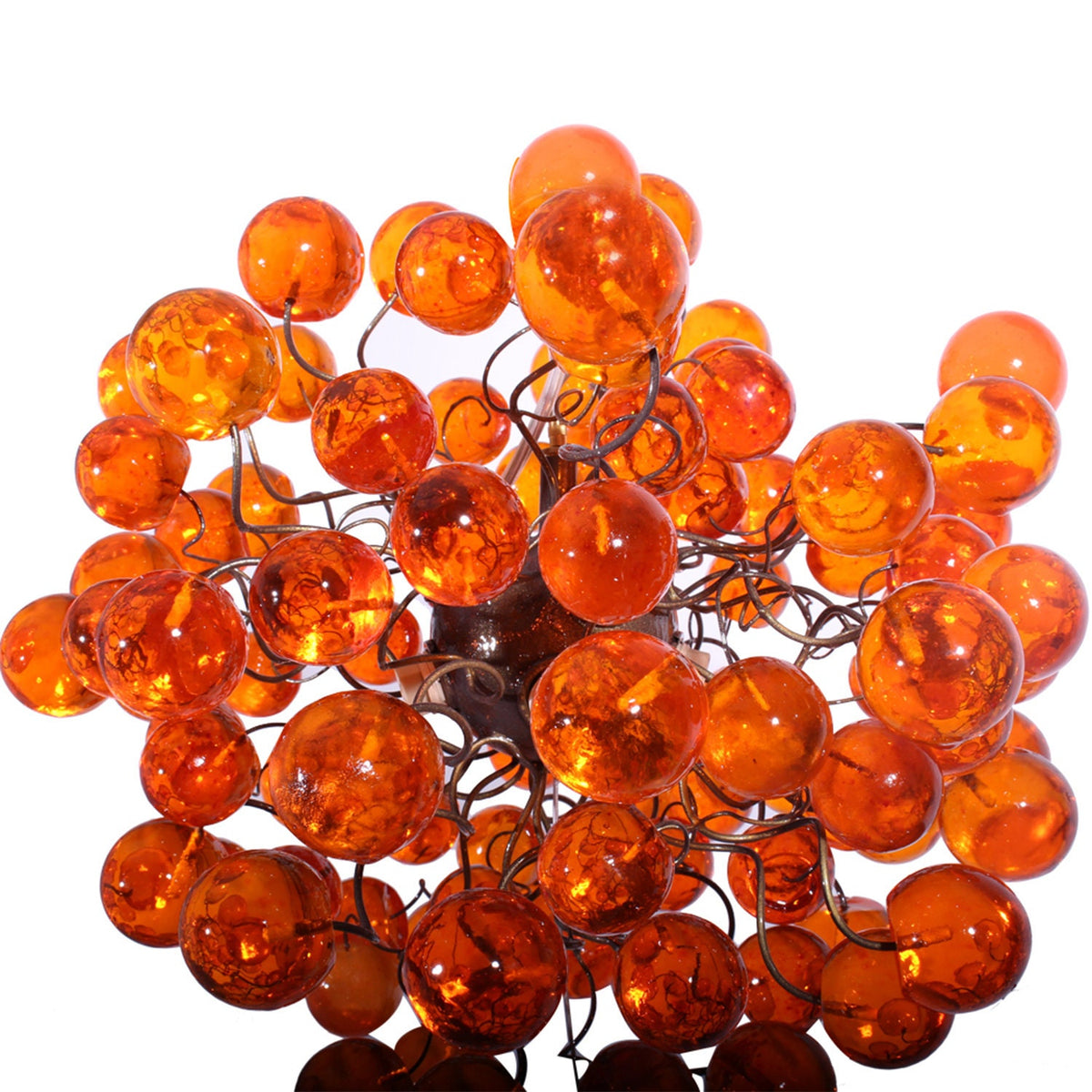 Orange Ceiling Light, Hanging bubble Lighting for Dining Room, bedroom or children room.