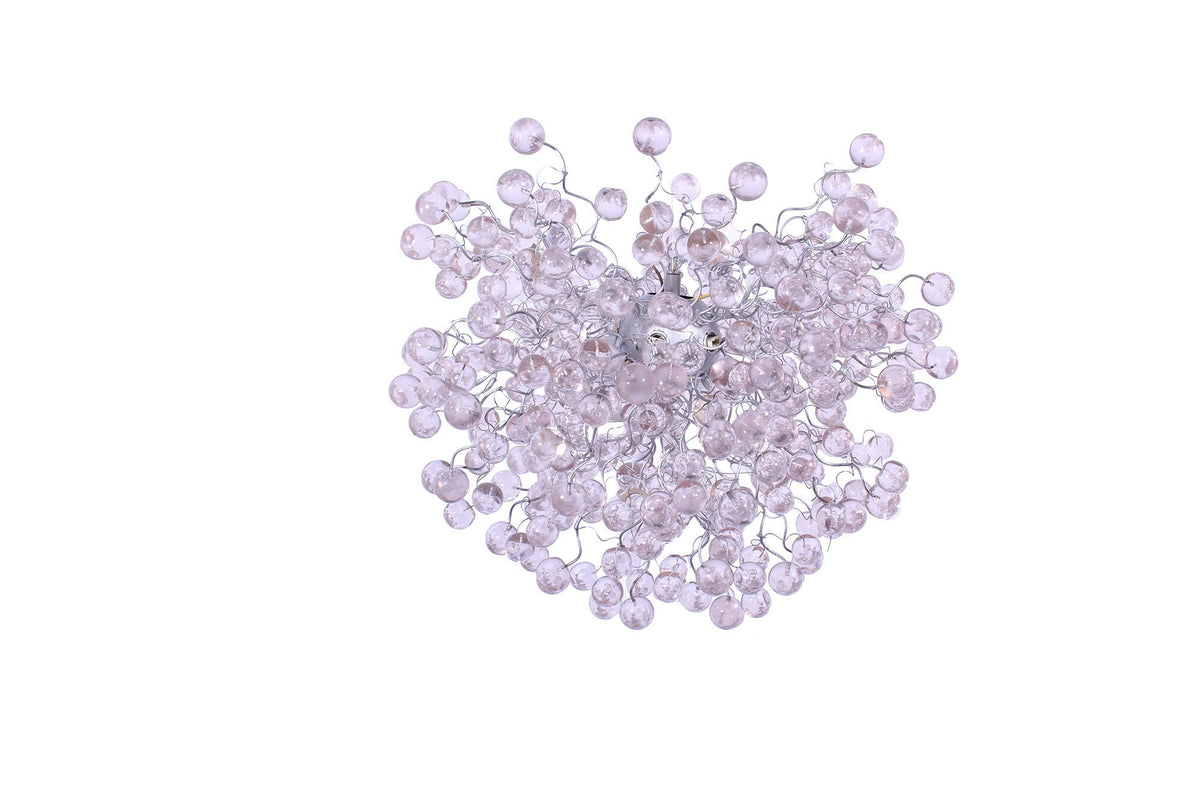 Modern Hanging chandeliers with Clear bubbles for Dining Room