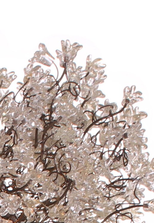 Hanging chandeliers with Clear jumping flowers for Dining Room , living room, office or bedroom.