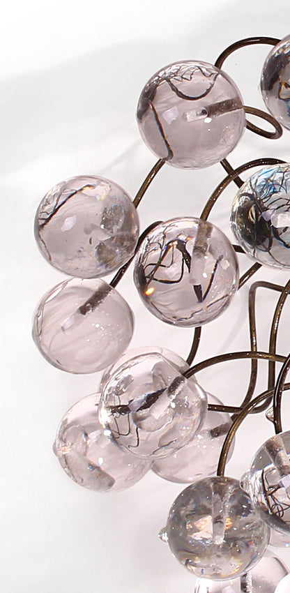 Ceiling mount light with Clear Transparent bubbles for bathroom, hall entrance or room.