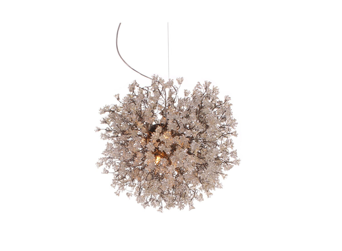 Hanging chandeliers with Clear jumping flowers for Dining Room , living room, office or bedroom.