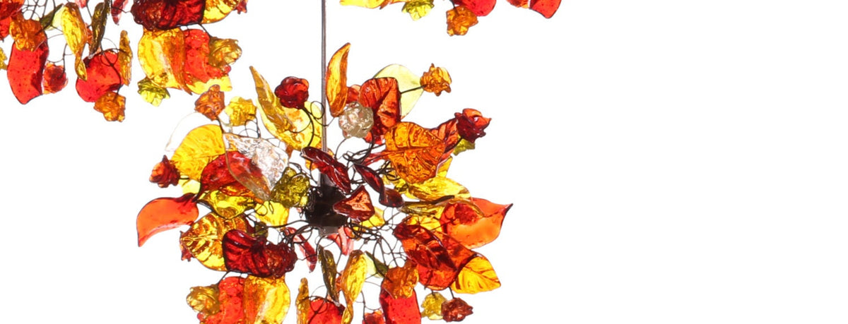 Warm Floral Resin Multi Pendant Light: Kitchen Island Dining Room Bronze Chandelier