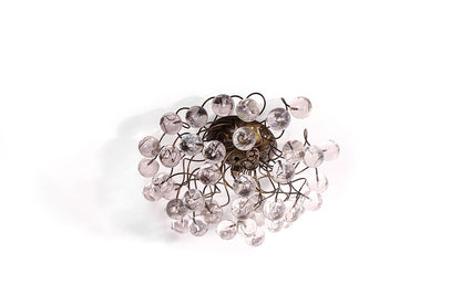 Ceiling mount light with Clear Transparent bubbles for bathroom, hall entrance or room.