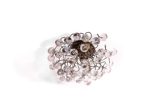 Ceiling mount light with Clear Transparent bubbles for bathroom, hall entrance or room.