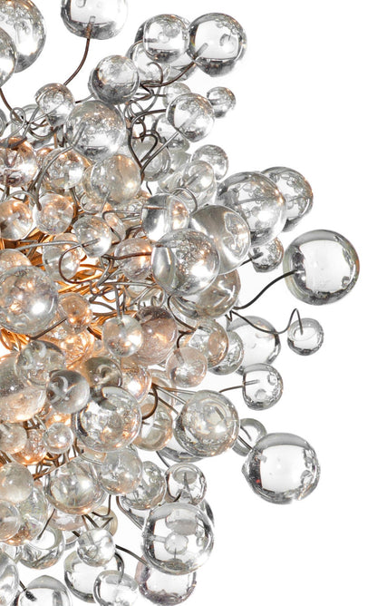 Modern Hanging chandeliers with Clear bubbles for Dining Room