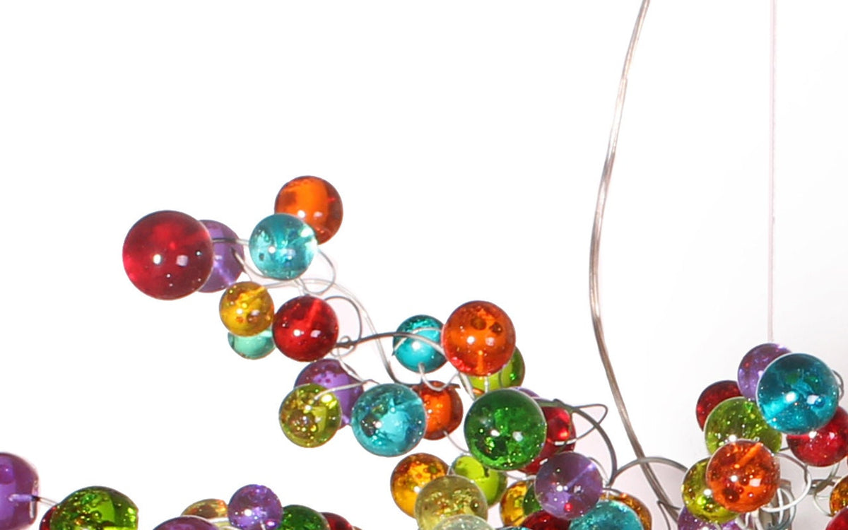 Large Contemporary Rainbow Bubbles Hanging Lamp
