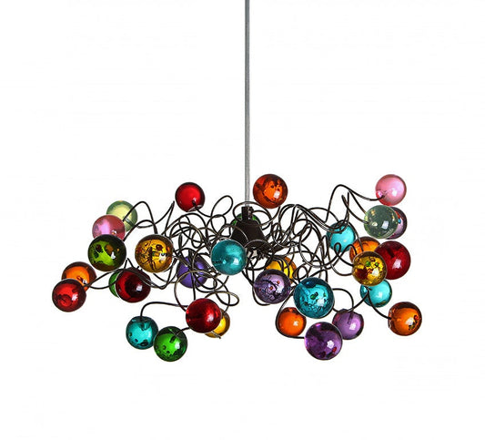 Modern bubbles Ceiling Light with Multicolored bubbles for girls bedroom or bathroom.
