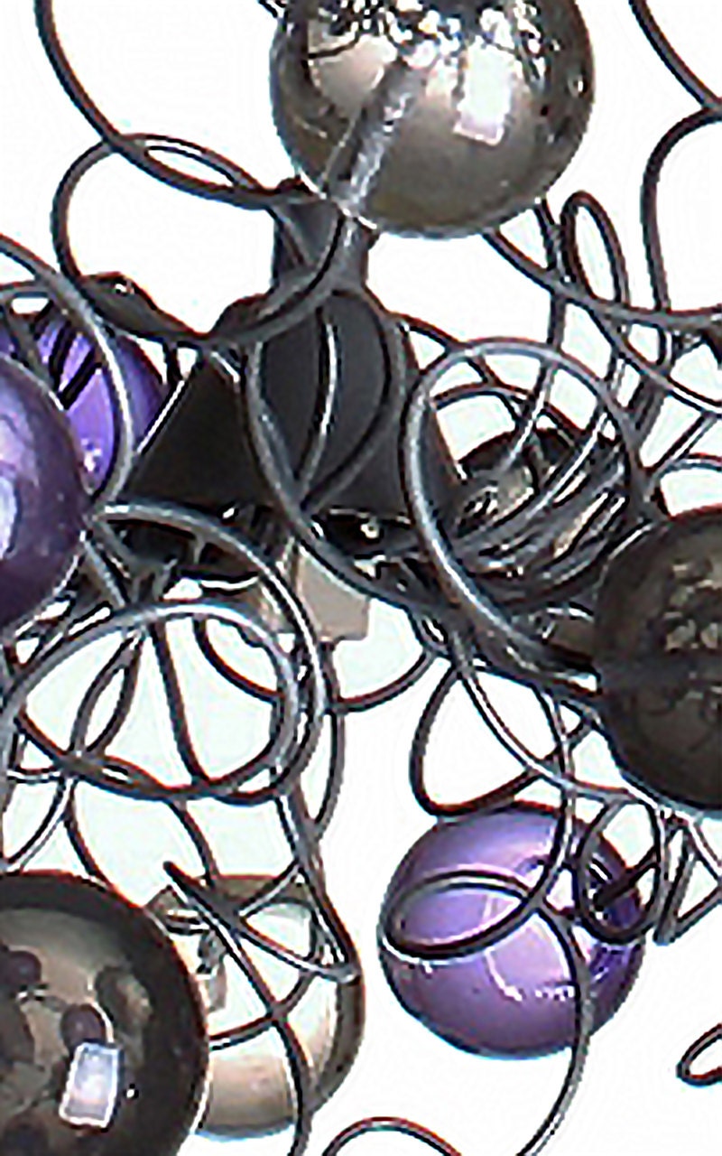 Ceiling Lamp bubbles with Purple, Gray and clear color bubbles for children room, hall, bathroom.