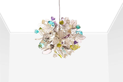Ceiling pendant light with flowers and leaves , island falls for kitchen, bathroom, children rooms or hall .
