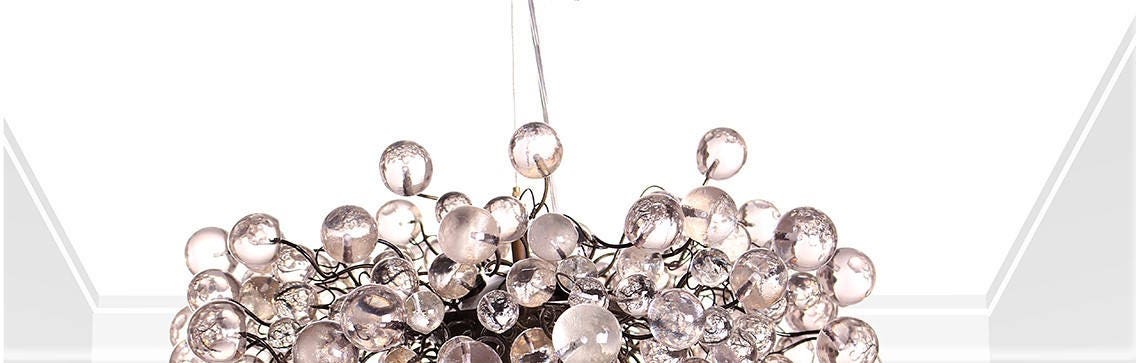 Modern Hanging lights, balls lamp, clear bubbles light with Clear Transparent bubbles , chandelier for dining room
