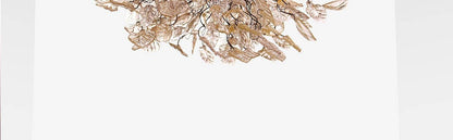 Hanging Ciling Light, Hanging Chandeliers with Gold leaves and flowers for Dining table or living room