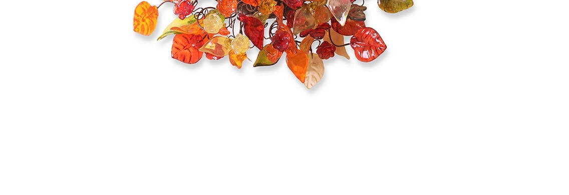 Modern wall sconce with Rainbow flowers and leaves for hall living room, toilet