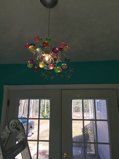 Pastel bubble ceiling lighting, with Pastel color bubbles for girls bedroom