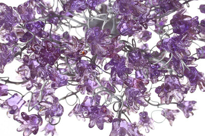 Hanging Pendant light with Violet jumping flowers for hall, bedroom,a unique pendant light