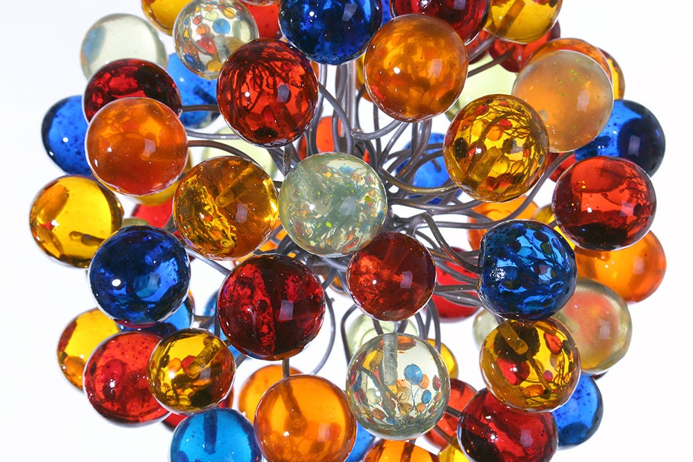 kitchen pendant lighting with Rainbow color bubbles