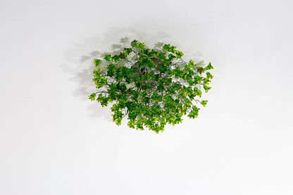 Flush mount lighting, ceiling mount light fixture with Green jumping flowers , elegant sconces for ceiling or wall