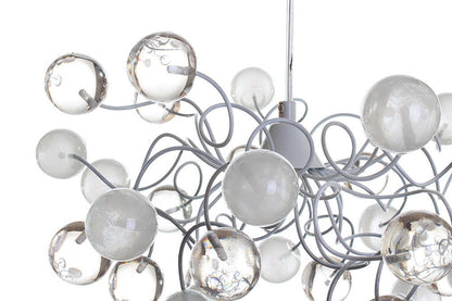 Ceiling Pendant light, island lighting with bubbles white and clear transparent bubbles