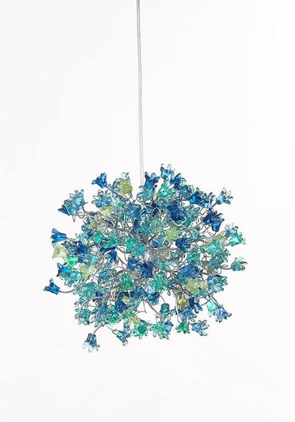 Hand made Hanging pendant Lighting with sea color flowers