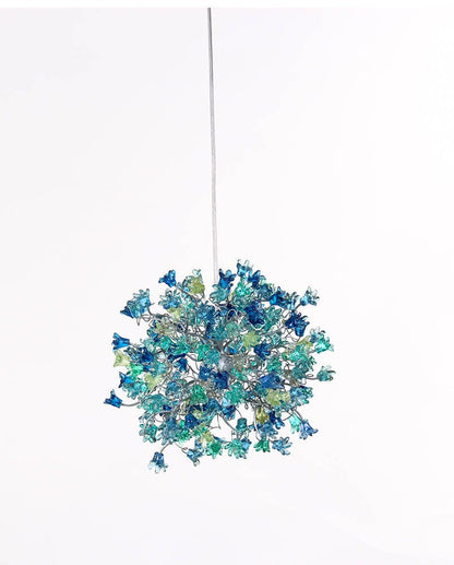 Hand made Hanging pendant Lighting with sea color flowers