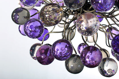 Pendant Light, island lighting fixtures with bubbles at Purple and Gray color.