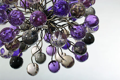 Pendant Light, island lighting fixtures with bubbles at Purple and Gray color.