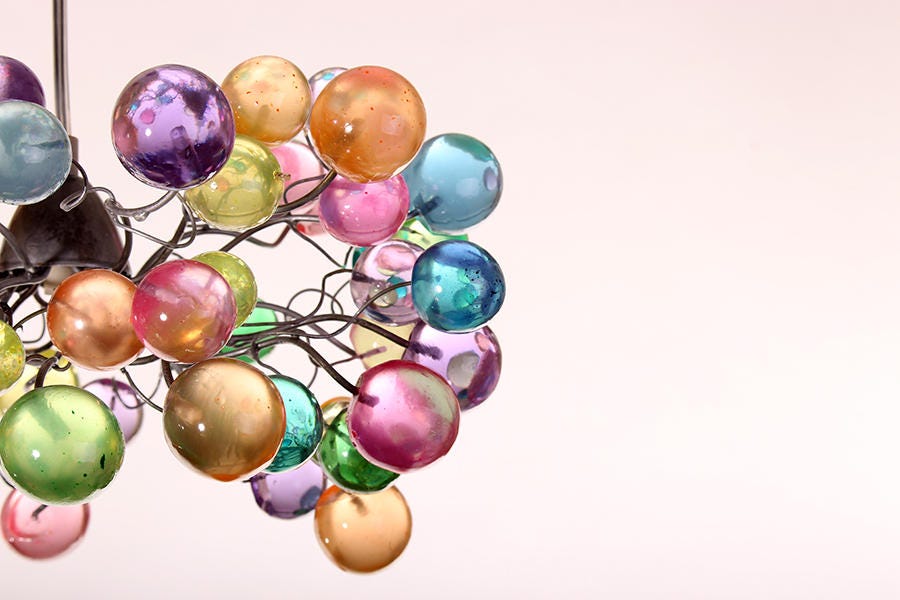 Pastel Resin Bubble Pendant Light: Island Lighting Chandelier