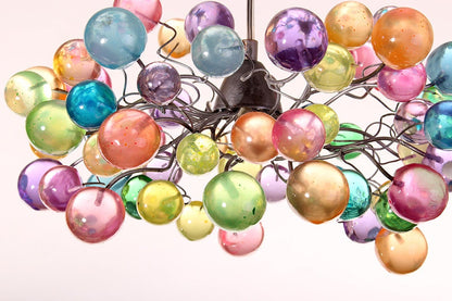 Pastel Resin Bubble Pendant Light: Island Lighting Chandelier