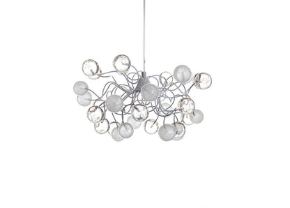 Ceiling Pendant light, island lighting with bubbles white and clear transparent bubbles