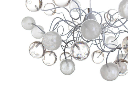 Ceiling Pendant light, island lighting with bubbles white and clear transparent bubbles