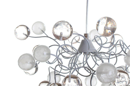 Ceiling Pendant light, island lighting with bubbles white and clear transparent bubbles