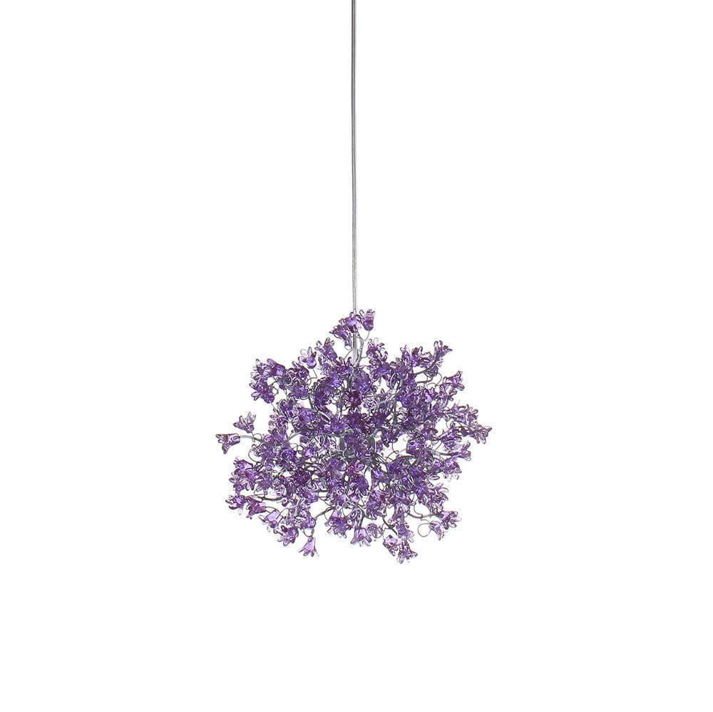 Hanging Pendant light with Violet jumping flowers for hall, bedroom,a unique pendant light