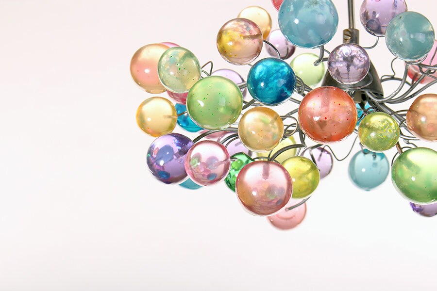 Pastel Resin Bubble Pendant Light: Island Lighting Chandelier