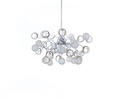 Ceiling Pendant light, island lighting with bubbles white and clear transparent bubbles