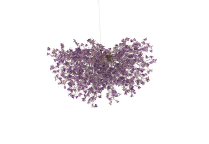 Dining Room Lighting, Modern Hanging Chandeliers with Purple jumping flowers.