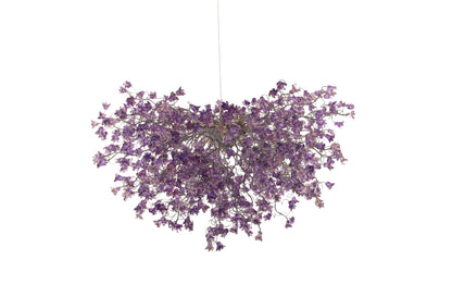 Dining Room Lighting, Modern Hanging Chandeliers with Purple jumping flowers.