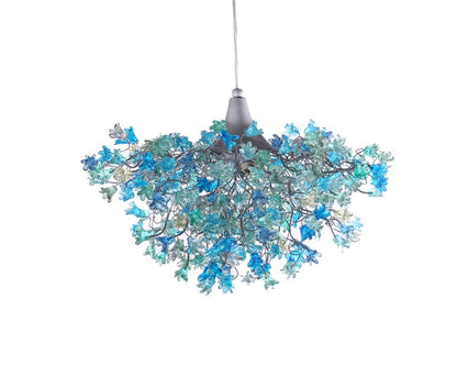 Flowers Ceiling lamp, hanging lighting with sea color jumping flowers for living room, Dining Room light.