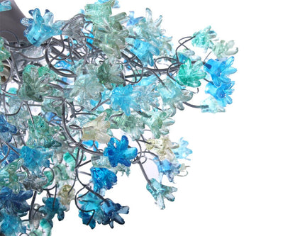 Flowers Ceiling lamp, hanging lighting with sea color jumping flowers for living room, Dining Room light.