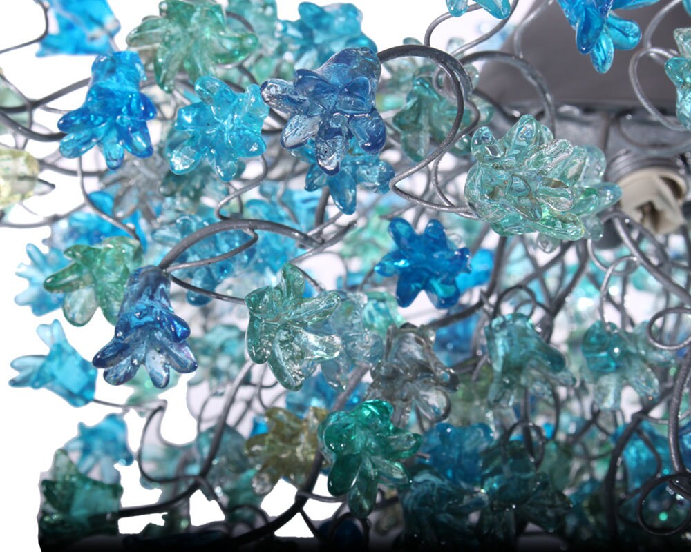 Flowers Ceiling lamp, hanging lighting with sea color jumping flowers for living room, Dining Room light.