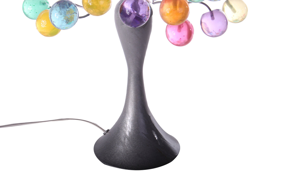 Modern bedside Lamp with pastel color bubbles.