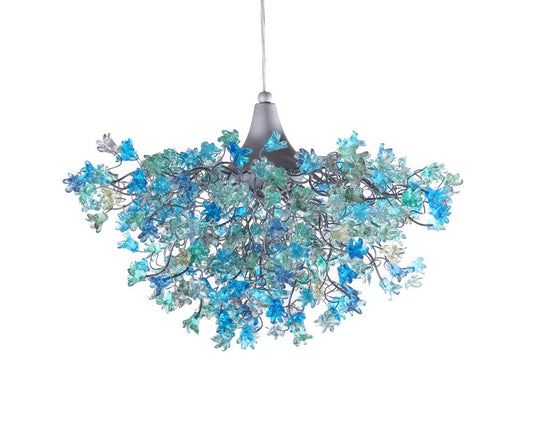 Flowers Ceiling lamp, hanging lighting with sea color jumping flowers for living room, Dining Room light.