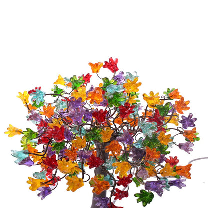 Bedside Lamp, Table lamp with colorful flowers