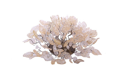 Modern Wall Sconce light with Gold and clear flowers and leaves for hall living room, toilet