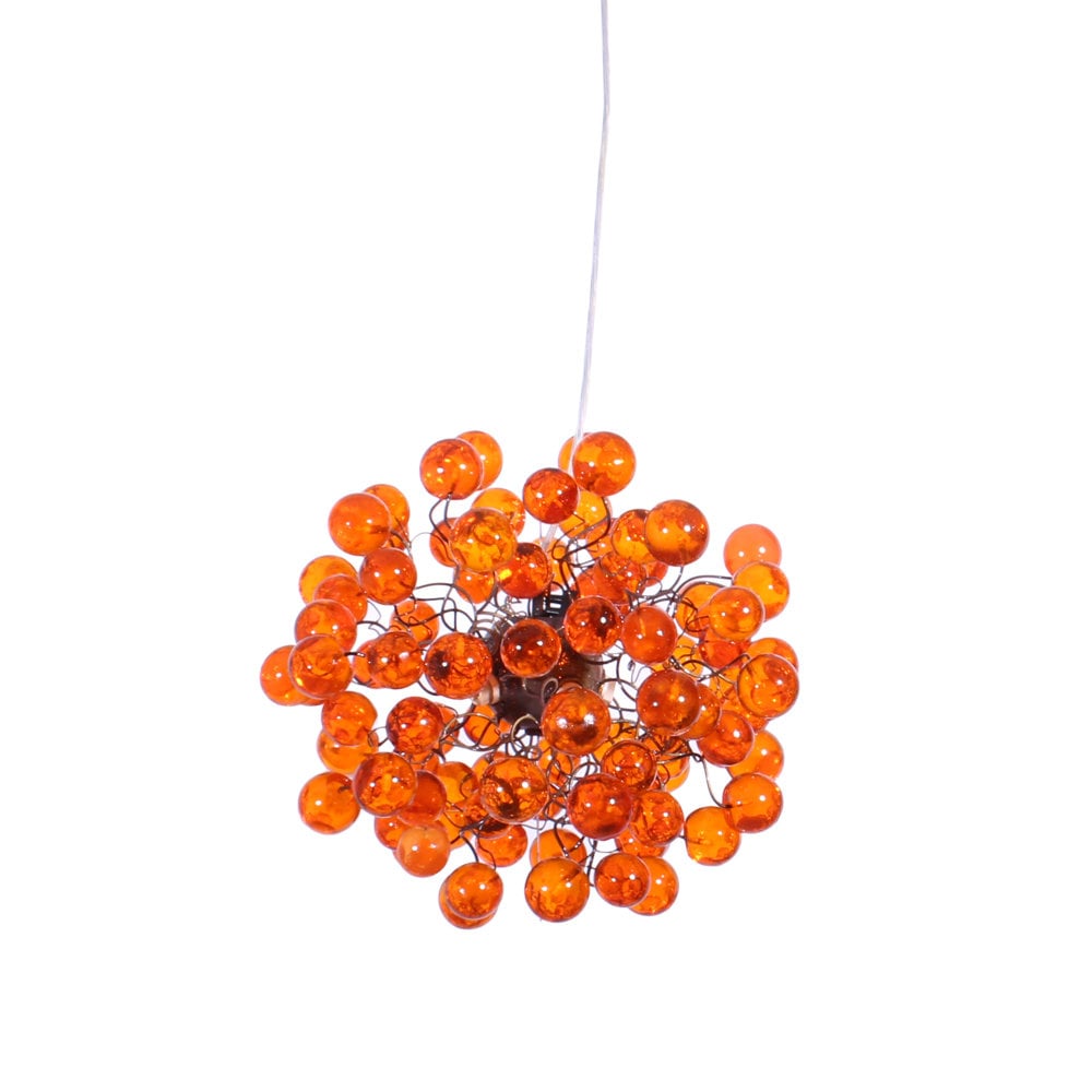 Orange Ceiling Light, Hanging bubble Lighting for Dining Room, bedroom or children room.