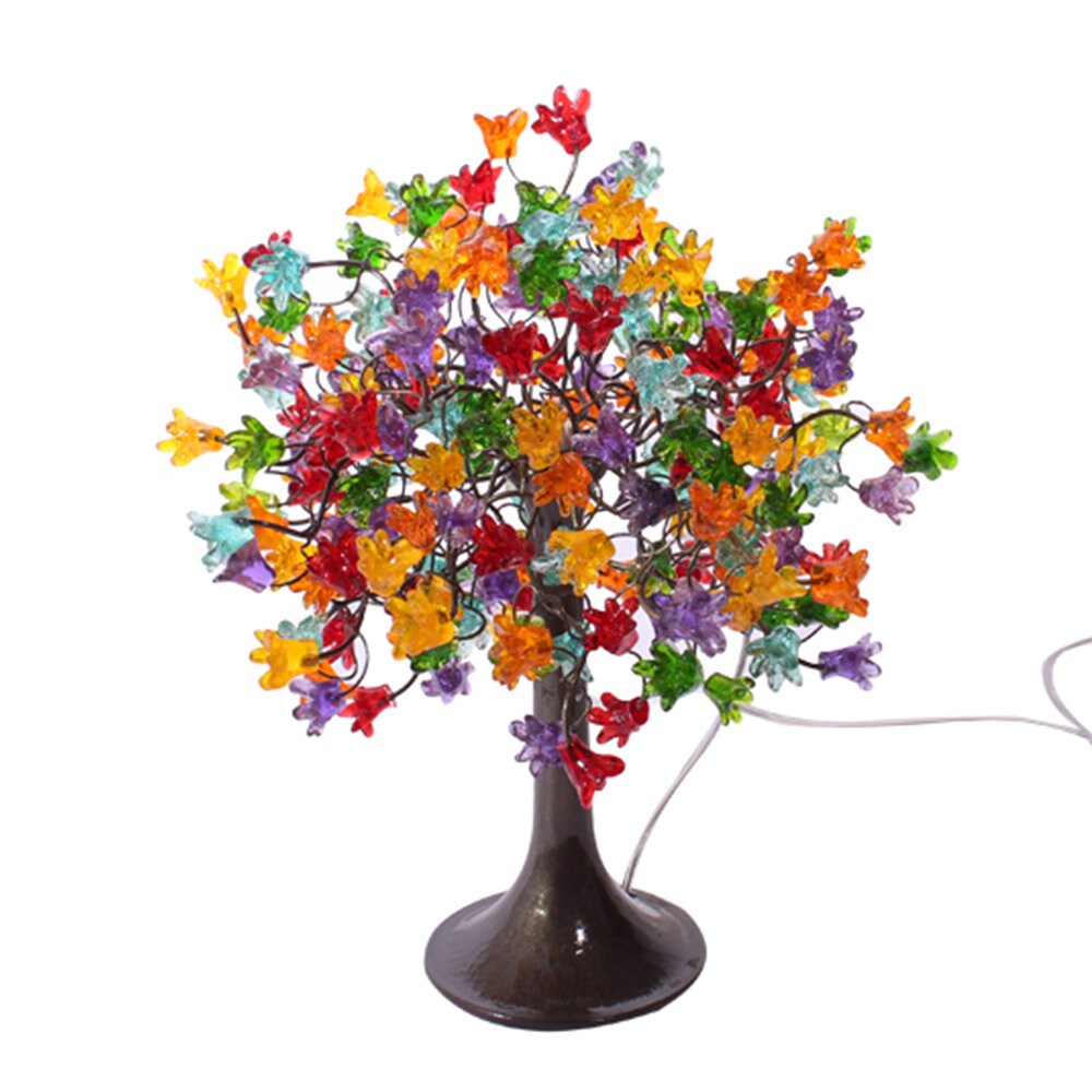 Bedside Lamp, Table lamp with colorful flowers