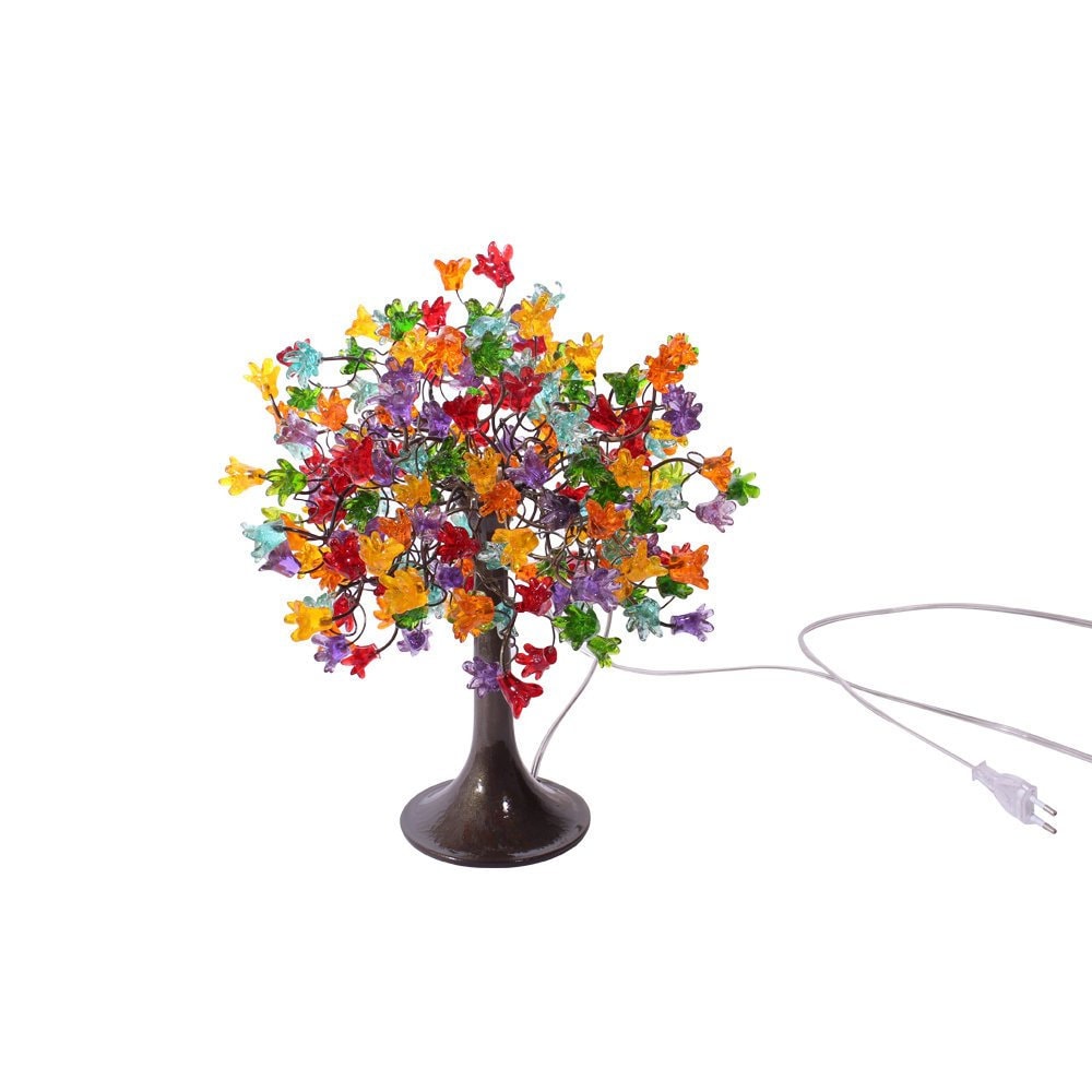 Bedside Lamp, Table lamp with colorful flowers