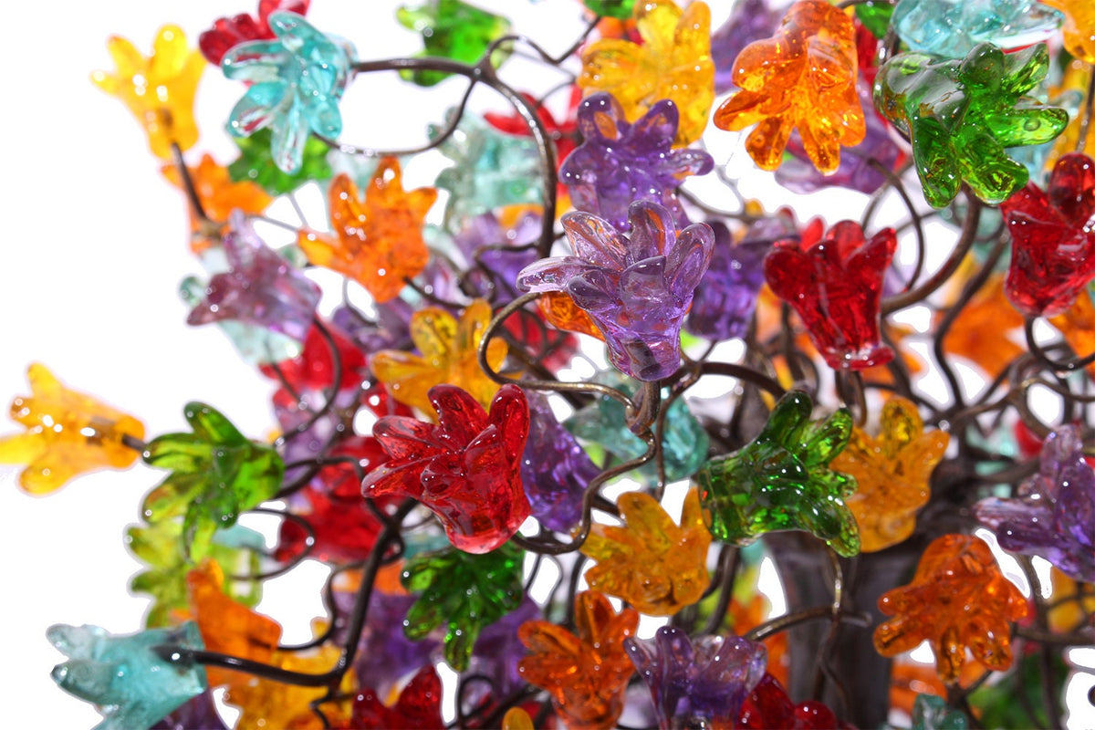 Bedside Lamp, Table lamp with colorful flowers