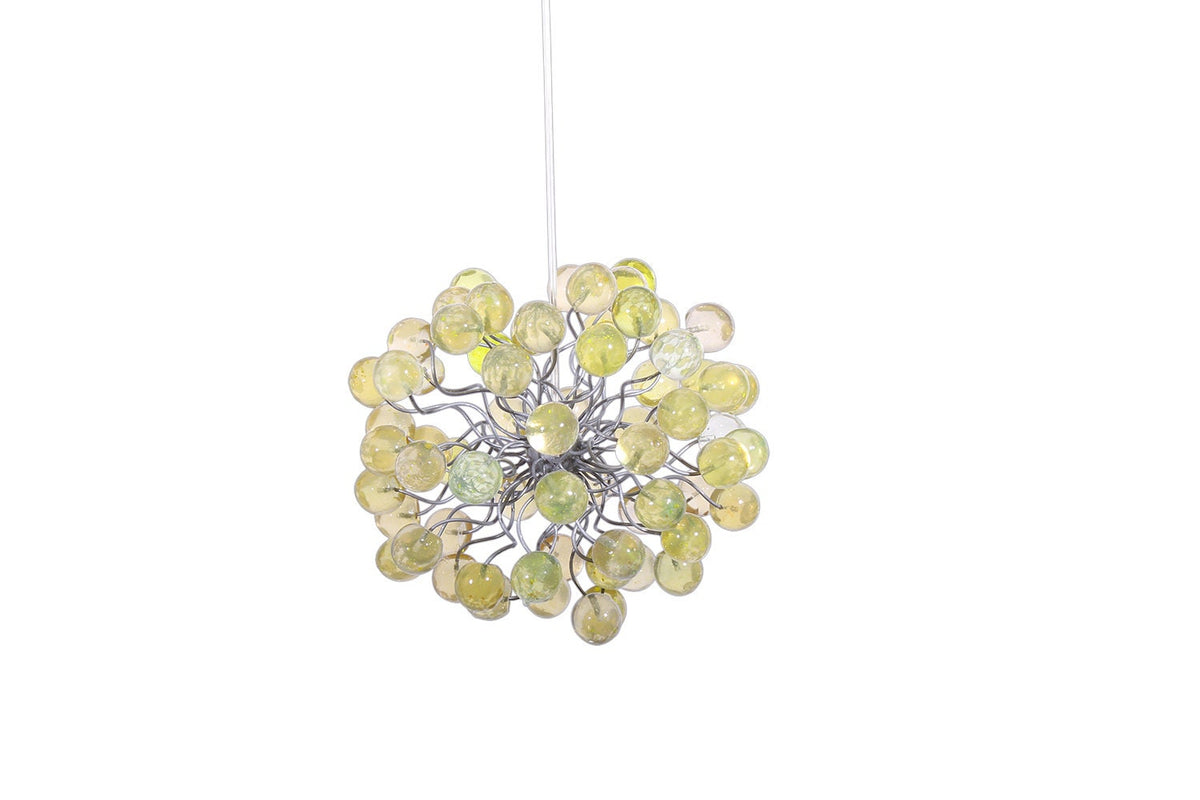 Pendant lighting with Lemon Green bubbles Light Fixture chandelier for hall, bathroom, bedroom or children place.