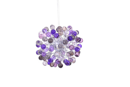 Purple Gray Resin Bubble Ceiling Light Fixture: Children's Room Decor