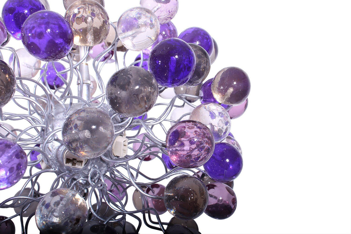 Purple Gray Resin Bubble Ceiling Light Fixture: Children's Room Decor