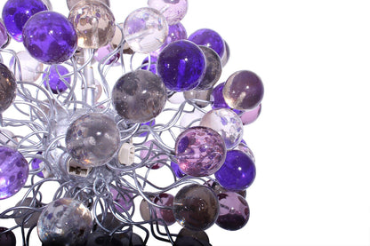 Purple Gray Resin Bubble Ceiling Light Fixture: Children's Room Decor